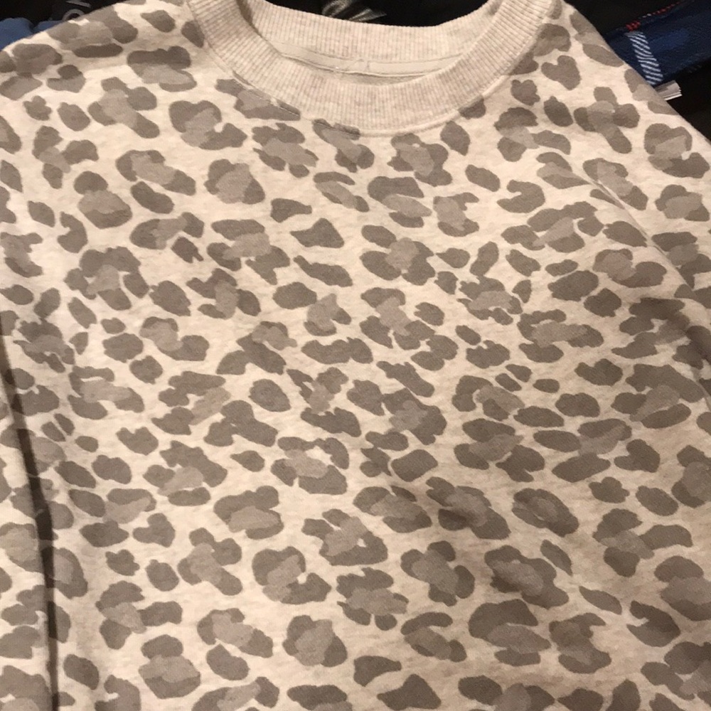 American Eagle Oversized Cheetah Sweater